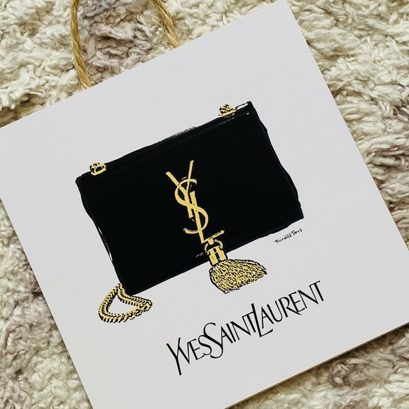 Yves Saint Laurent Wall Decor Ysl Fairchild Paris Wall Deco Art